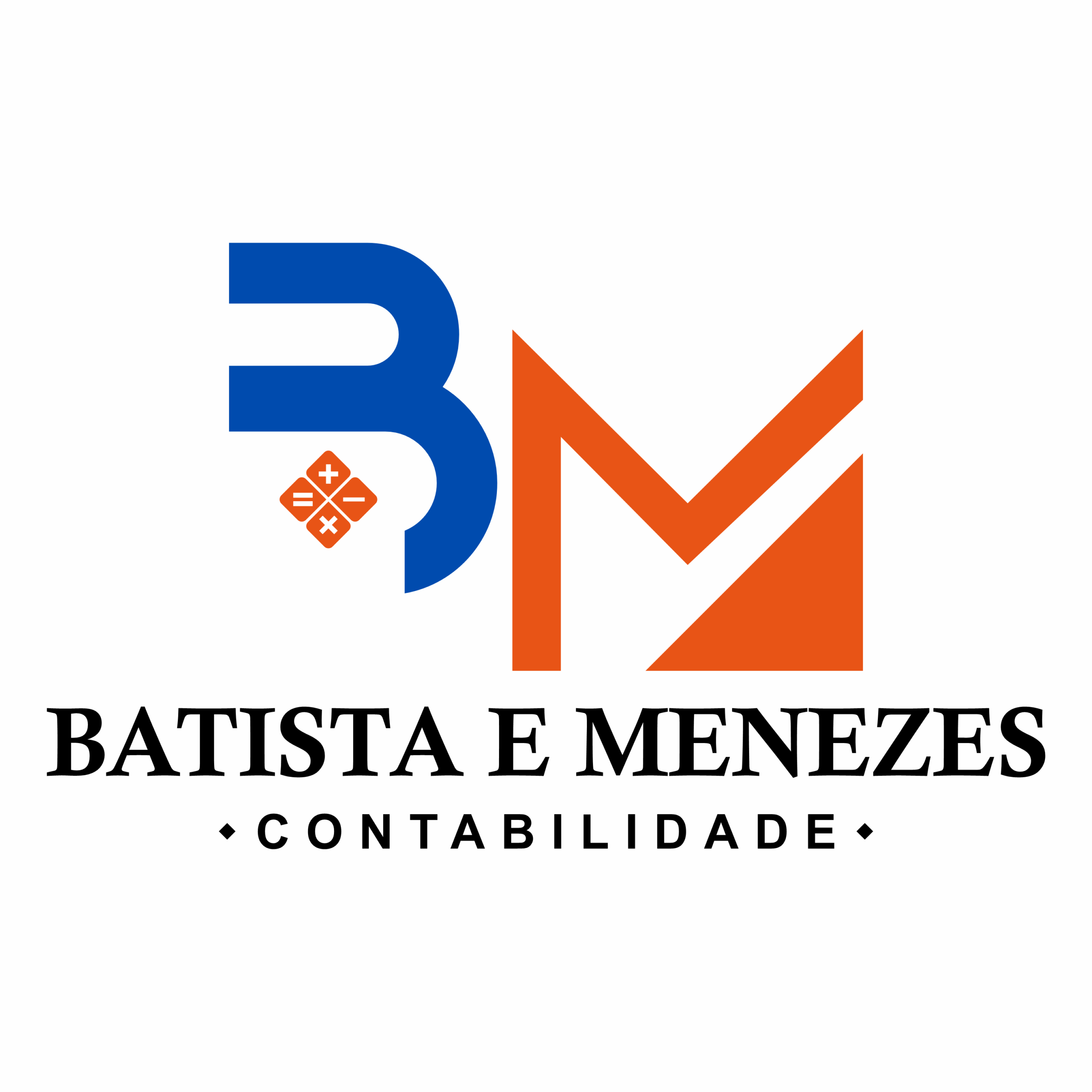 Logotipo Batista e Menezes contabilidade
